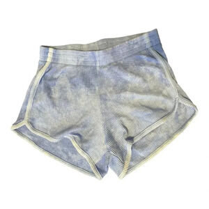 Zyia Active Blue Tie Dye Waffle Knit Shorts // Size Small